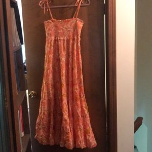 Smocked top maxi dress